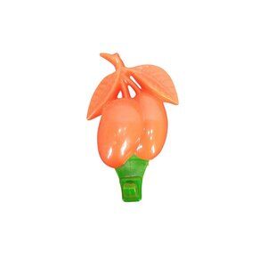 Vintage Orange Fruit Shaped‎ Refrigerator Magnet Clip